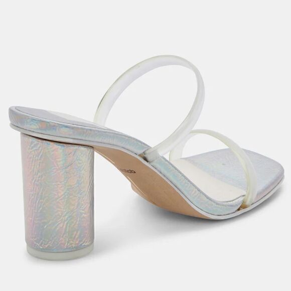 Dolce Vita Noles Iridescent round heel sandals - Picture 5 of 7